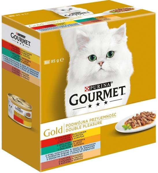 Gourmet Gold Mltp konz. kočka kousky duš.a gril.8x85g