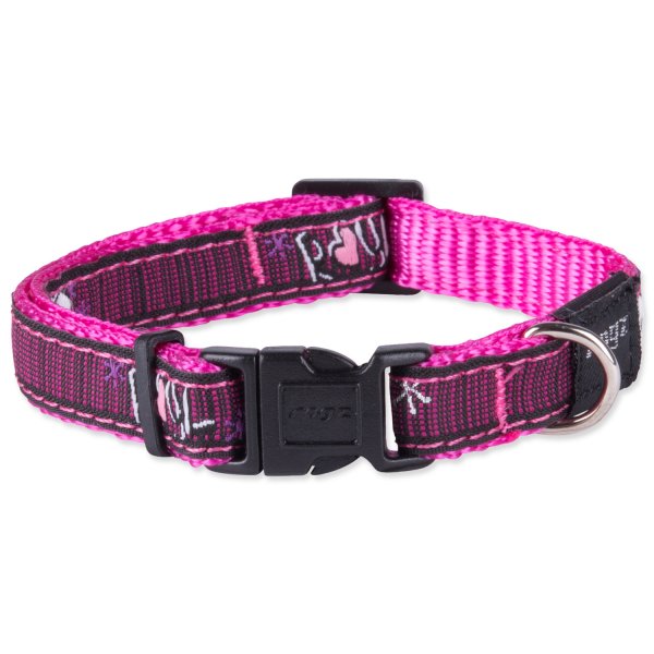 Obojek ROGZ Fancy Dress Pink Love S 1ks