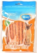 Duvo+ dog Bones! Twist.chicken jerky sticks 25cm 120g