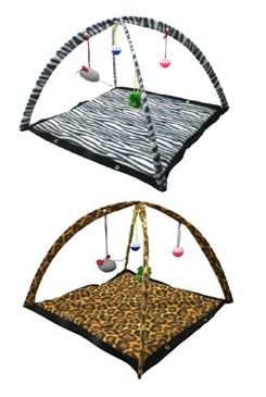 Hrací podložka PetGift 55x55x35cm šedá