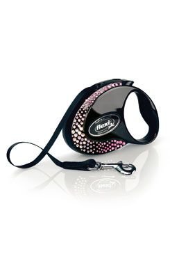 Vodítko FLEXI GLAM Composition S pás 3m/12kg černá