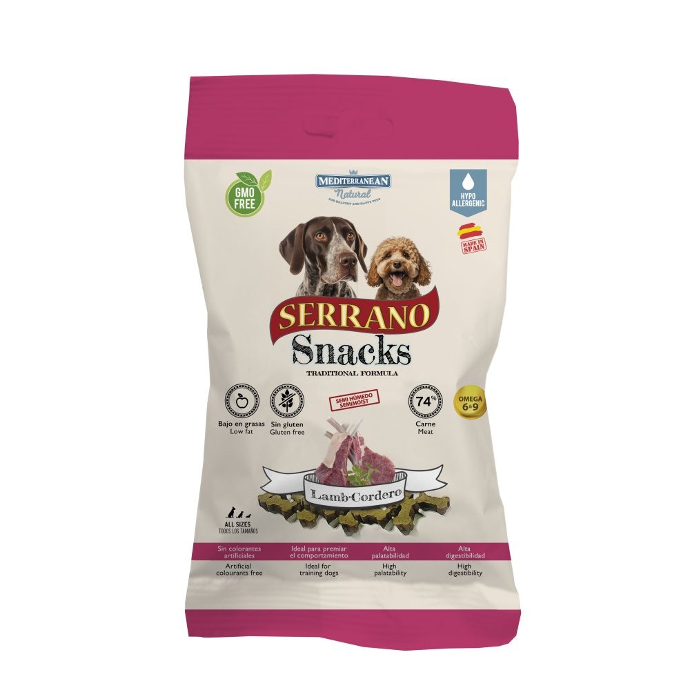 Serrano Snack for Dog-Lamb 100g