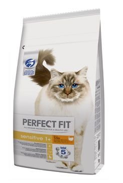 Perfect Fit CAT Sensitive 1+ s krůtím 7kg