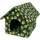 Bouda bavl.Tlapa černo/zelená 40 x 50 cm