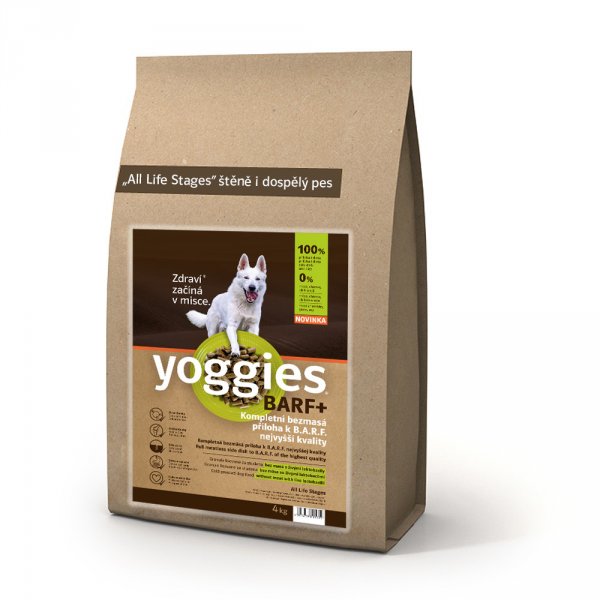 Yoggies BARF+ příloha k syrovému masu, lisovaná za studena, 4kg
