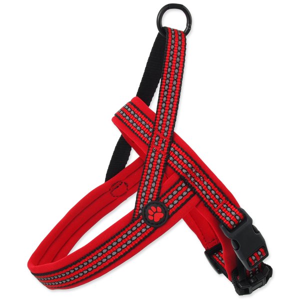 Postroj ACTIVE DOG Neoprene červený S/M 1ks
