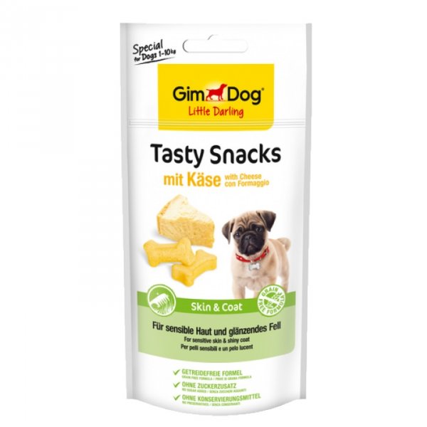 GIMDOG TASTY SNACKS skin&coat sýr 40g