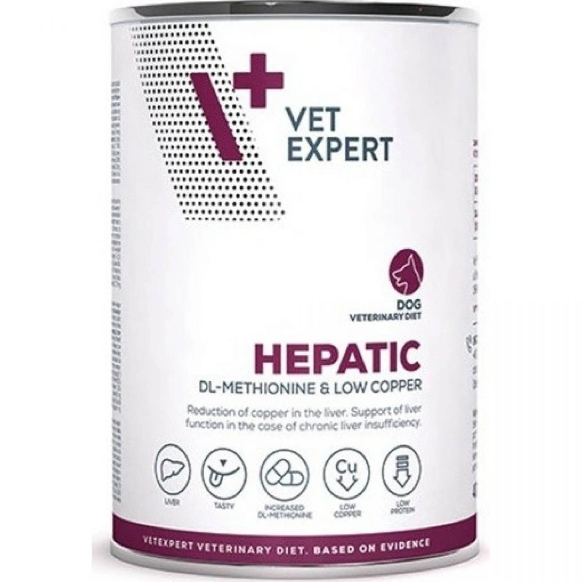 VetExpert 4T Hepatic Dog konzerva 400g