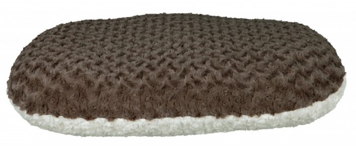 Oválný polštář Kaline krémovo/šedý 70 x 47 cm