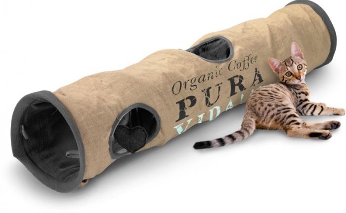 Tunel cat jutový D&D pura vida 120x25x25cm