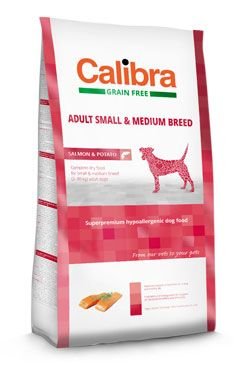 Calibra Dog GF Adult Medium & Small Salmon 2 x 12kg