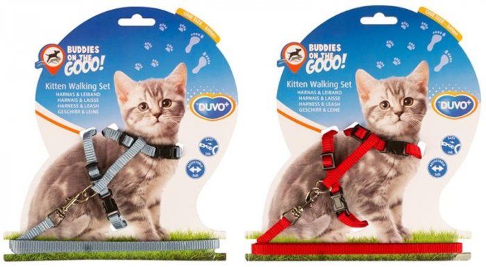 Postroj a vodítko kitten DUVO+ 15-25cm / 8mm-125cm