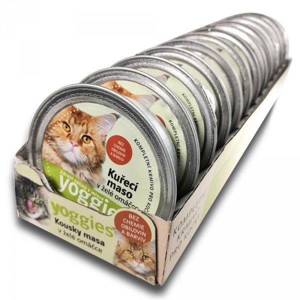 11+1 ZDARMA 85g Yoggies mističky pro kočky s kuřecím masem v lahodné želé omáčce