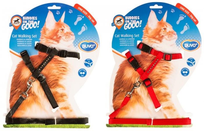 Postroj a vodítko big cat DUVO+ Diamant 30-50cm/12mm-125cm