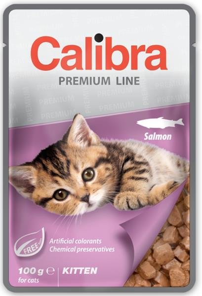 Calibra Cat  kapsa Premium Kitten Salmon 100g