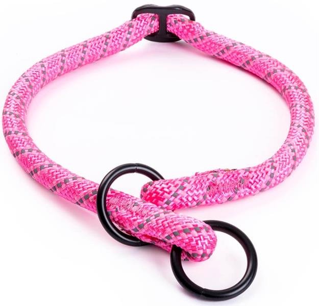 Obojek nylon polostah. kulatý - růžový Freezack 0,8 x 35-40 cm
