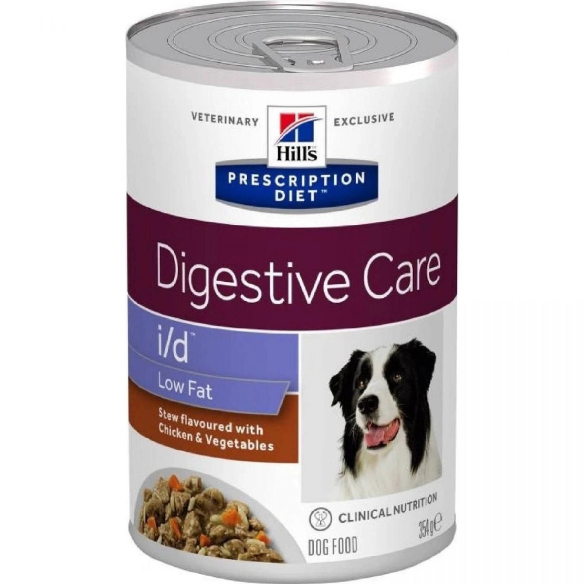 Hills I/D pes Stew Low Fat s AB+ kuře + zelenina 354g konz.