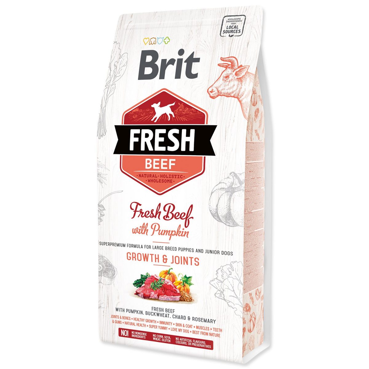 Brit Dog Fresh Beef & Pumpkin Puppy Large 2,5kg