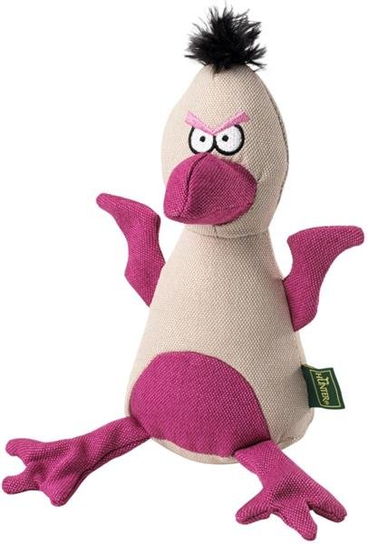 Hračka textil Pták Hunter béžovo/růžový 20 cm