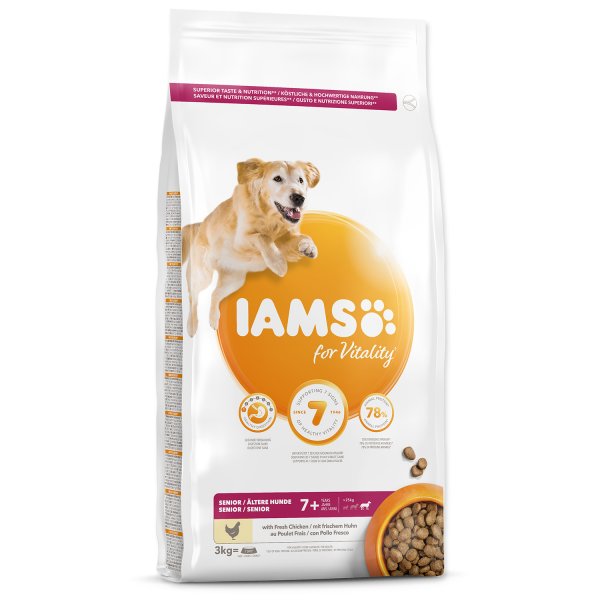 IAMS DOG SENIOR LARGE CHICKEN 3KG