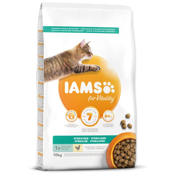 IAMS Cat Adult Sterilized Chicken 10kg