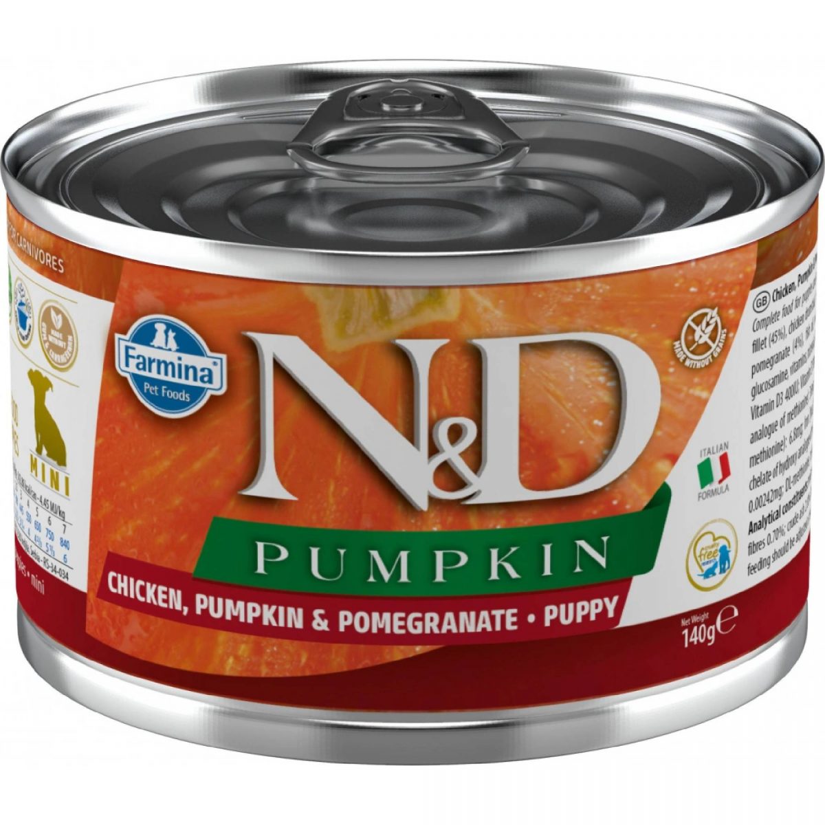 N&D DOG PUMPKIN Puppy Chicken & Pomegranate Mini 140g