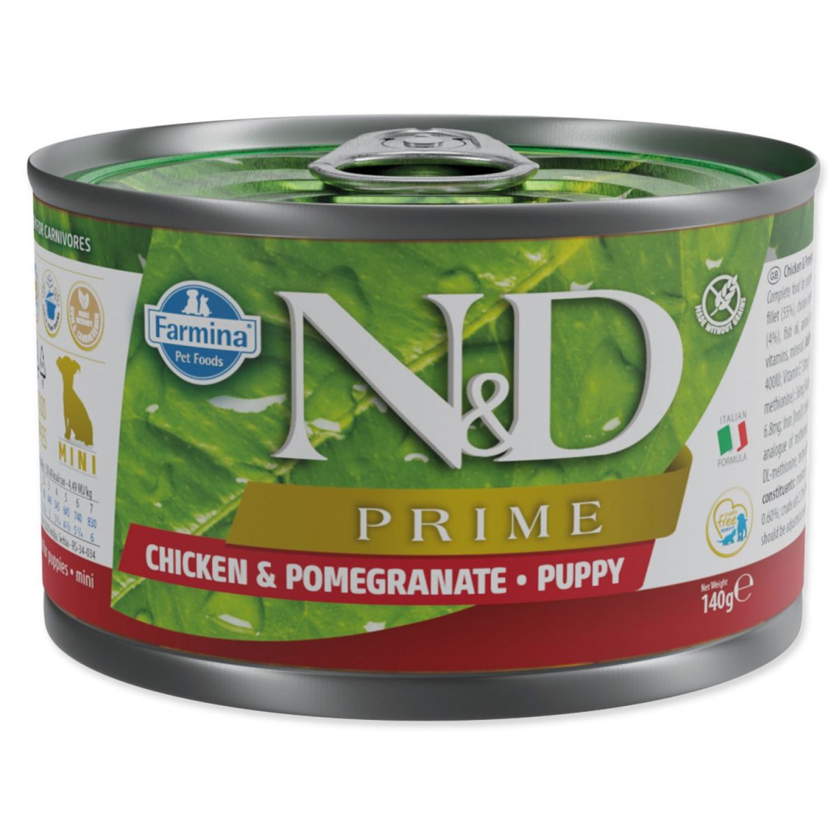 N&D DOG PRIME Puppy Chicken & Pomegranate Mini 140g