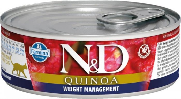 N&D CAT QUINOA Weight Management Lamb & Brocolli 80g