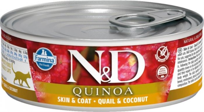 N&D CAT QUINOA Quail & Coconut 80g