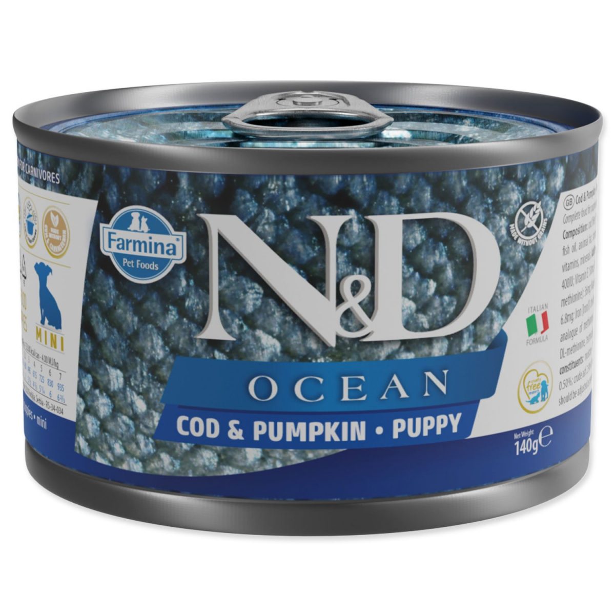 N&D DOG OCEAN Puppy Codfish & Pumpkin Mini 140g