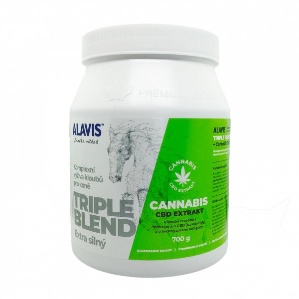Alavis Triple Blend Extra silný+Cannabis CBD Extrakt 700g pro koně