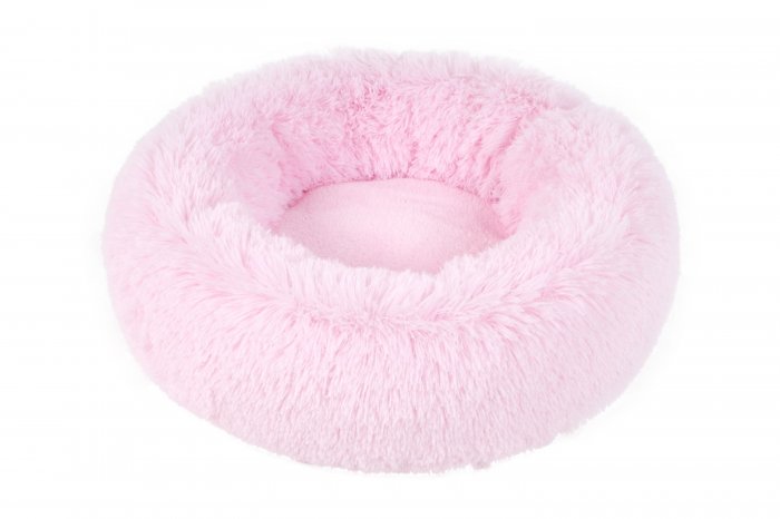 Pelech ADELE plyš s dlouhým vlasem 70cm  Růžová