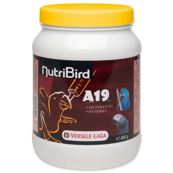 Krmivo NutriBird A19 pro velké rychlerostoucí papoušky 800g