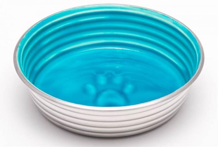 Miska nerez+glazura 0,3 modrá LP