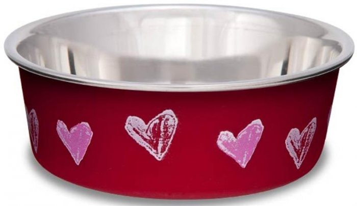 Miska nerez Valentýn 0,4 červená LP