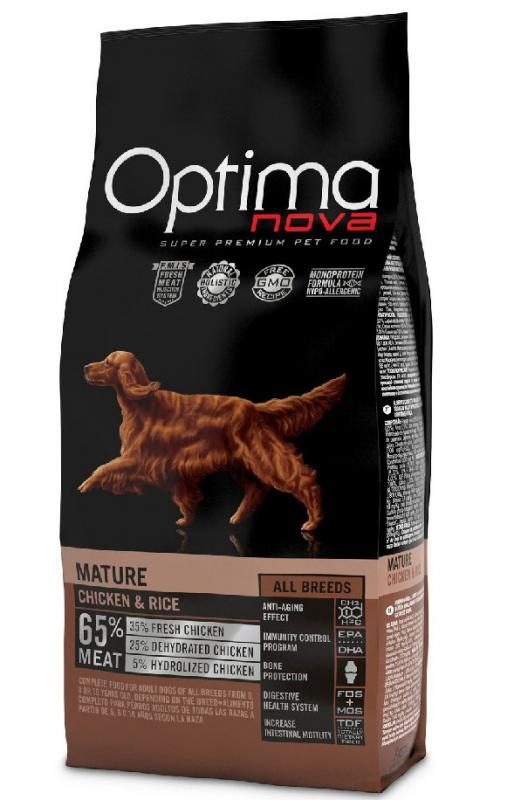 OPTIMAnova Dog Mature Chicken & Rice 12 kg