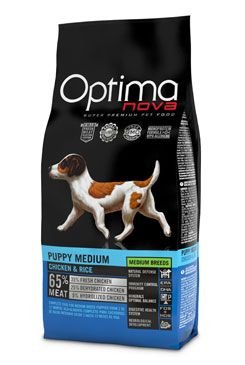 OPTIMAnova Dog Puppy Medium Chicken & Rice 12 kg