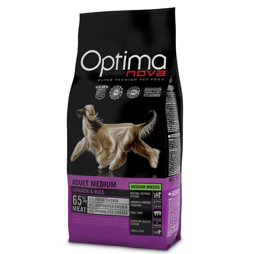 OPTIMAnova Dog Adult medium Chicken & Rice 12kg