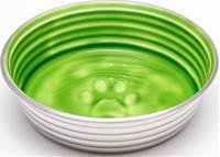 Miska nerez+glazura 1,3 zelená LP