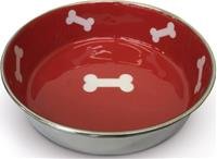 Miska nerez Robusto 0,47červená LP