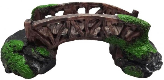 Dekorace do akvária - most 10x4,5x3,5cm Duvo+