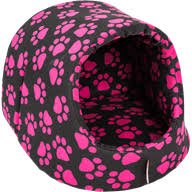 Kukaň bavl.Tlapa černo/malinová 40 x 46 cm