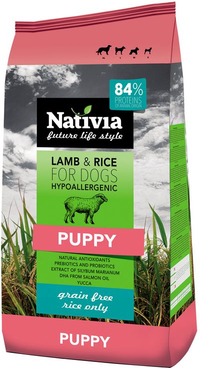 Nativia Dog Puppy Lamb & Rice 15kg