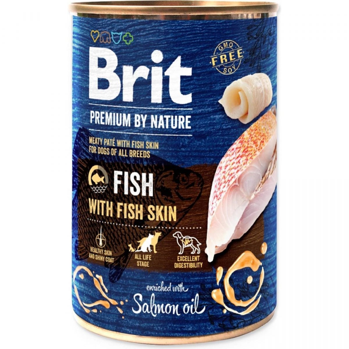 Brit Premium Dog by Nature  konz Fish & Fish Skin 400g