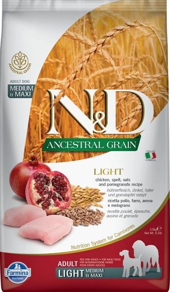 N&D LG DOG Adult M/L Chicken & Pomegranate 2,5kg