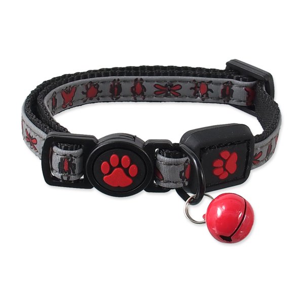 Obojek ACTIV CAT Reflective červený XS