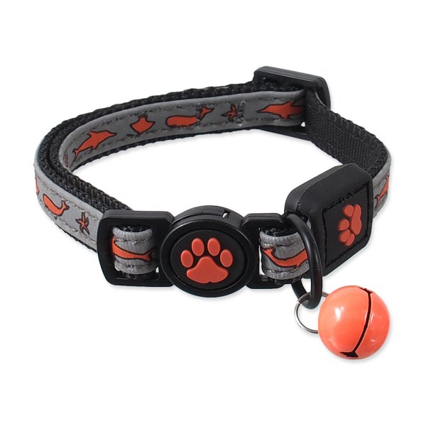 Obojek ACTIV CAT Reflective oranžový XS