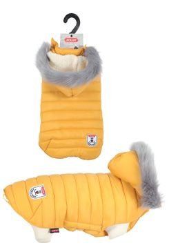 Obleček prošívaná bunda pro psy URBAN žlutá 35cm Zolux