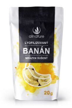 Allnature Banán sušený mrazem plátky 20g