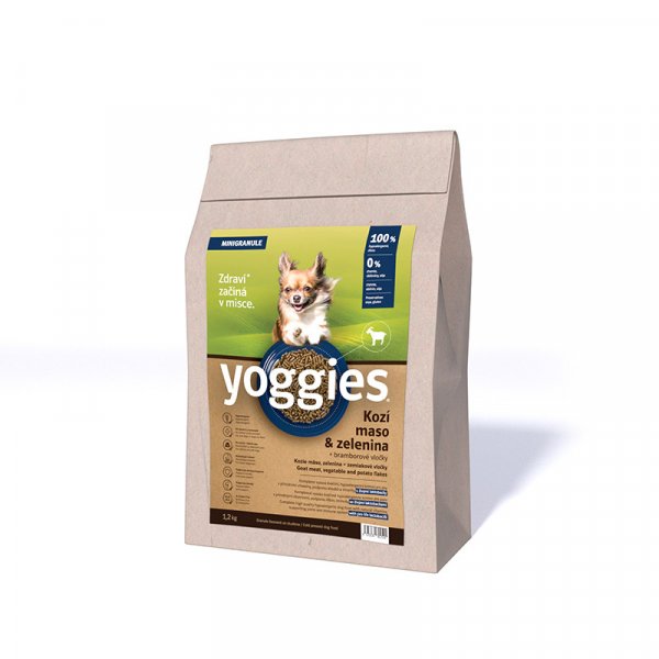 Yoggies Hypoalergenní Mini s kozím masem 1,2 kg
